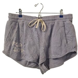 Purple and White Daily Practice Anthropologie Women's "For Love" Shorts